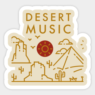 Desert Music Sticker